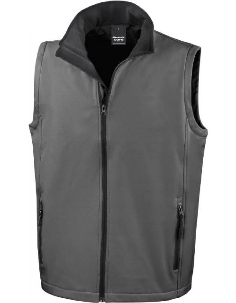 Vesta softshell cu 2 straturi pentru barbati imprimabila